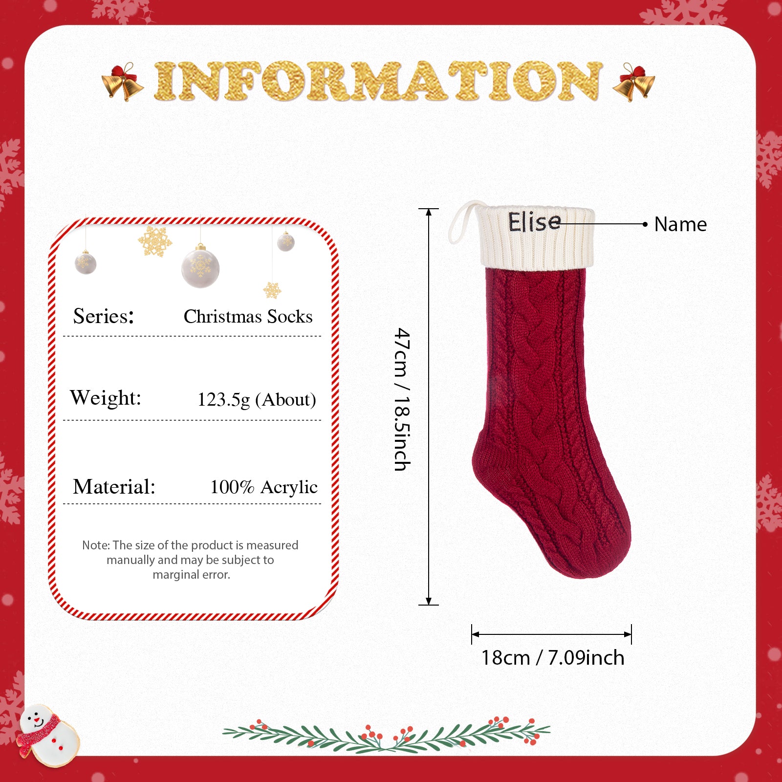 Custom Christmas stockings - handmade