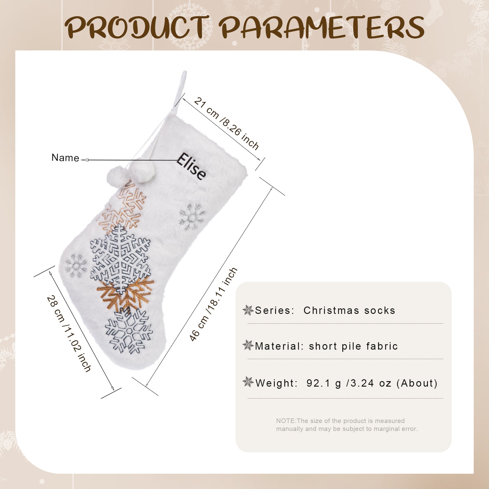 Personalised Christmas Stockings - handmade