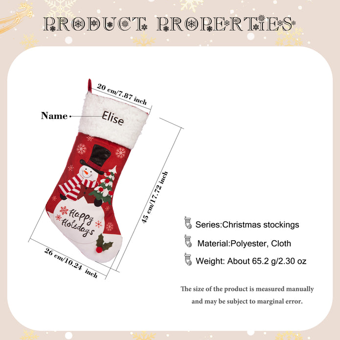 Custom Christmas stockings - handmade