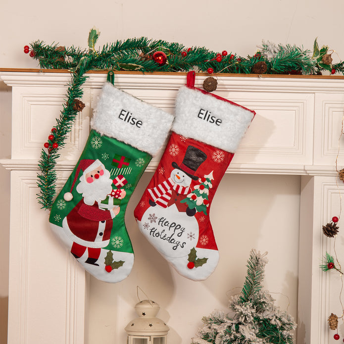 Custom Christmas stockings - handmade