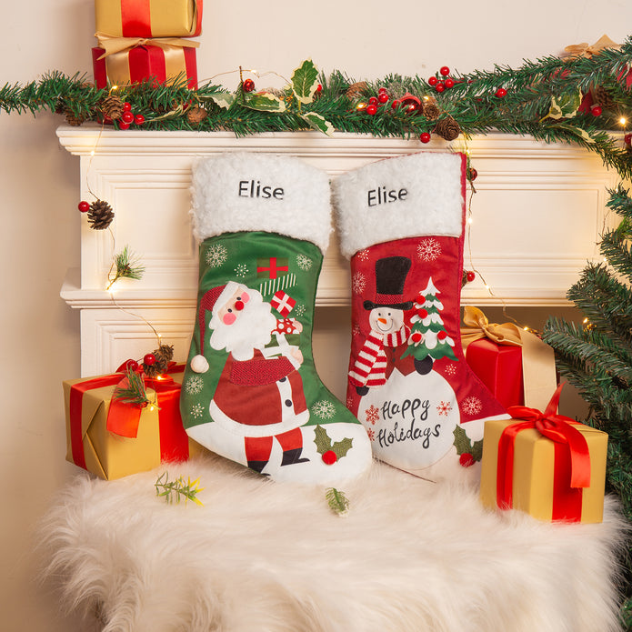 Custom Christmas stockings - handmade