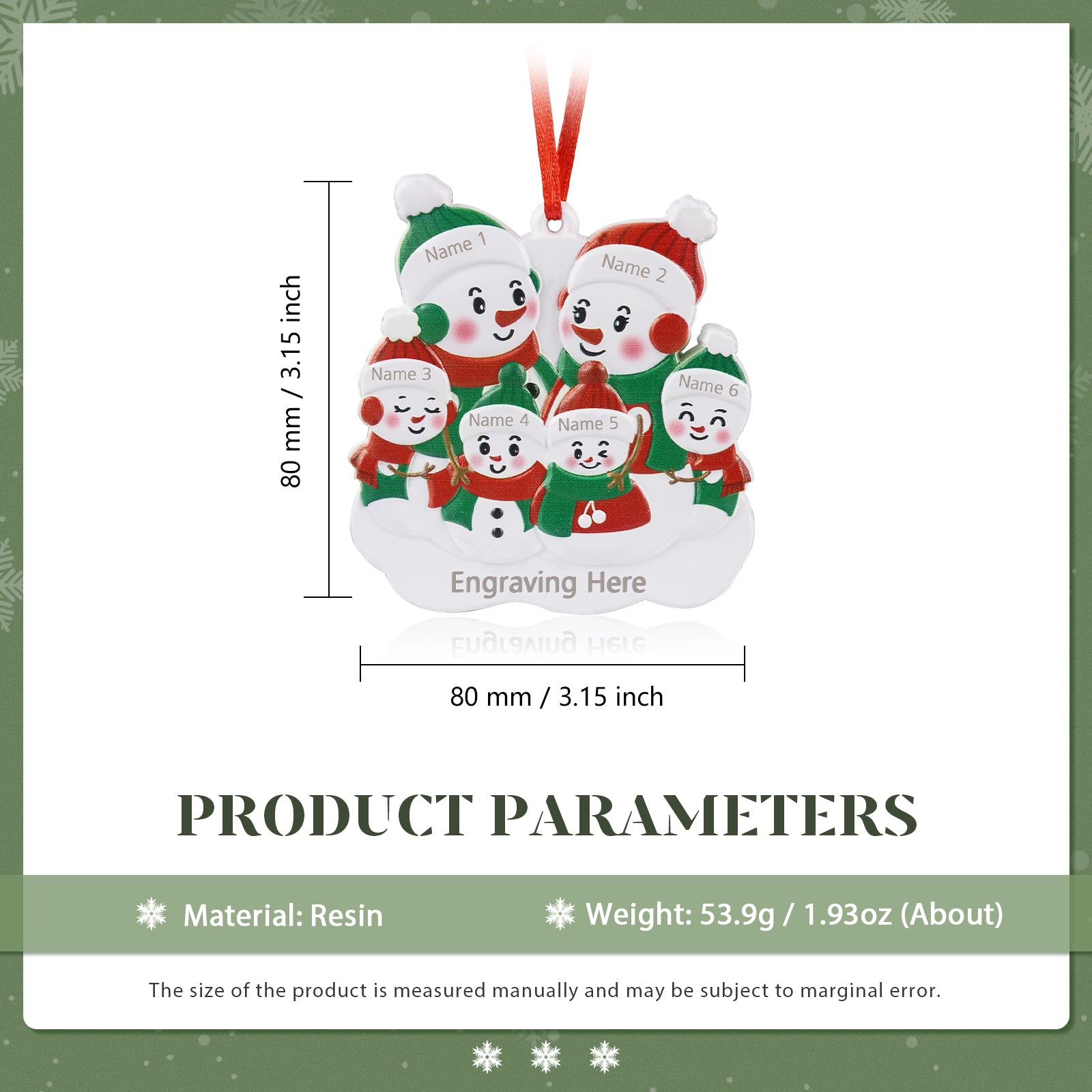 Custom Christmas Pendants - handmade