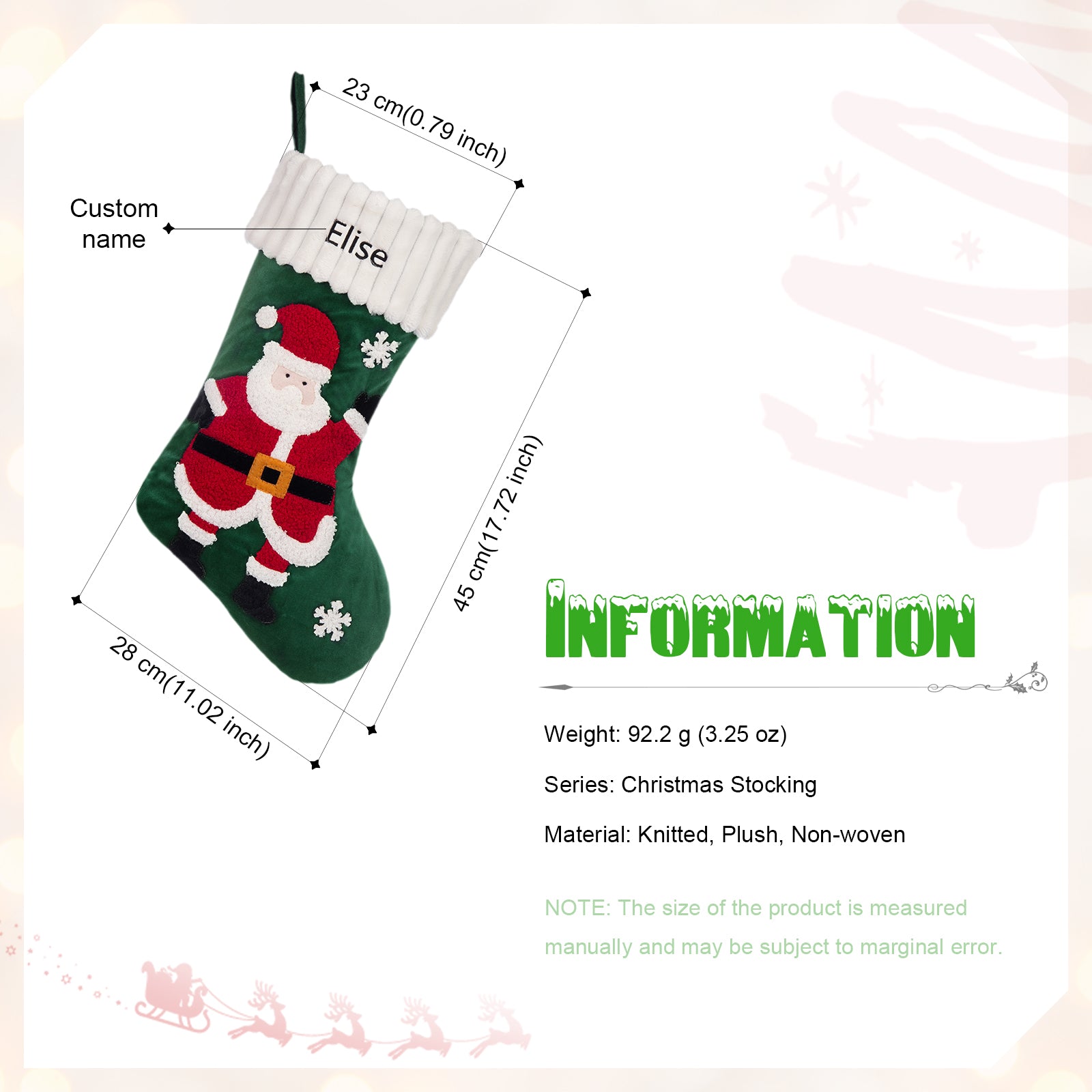 Custom Name Christmas Stockings - handmade