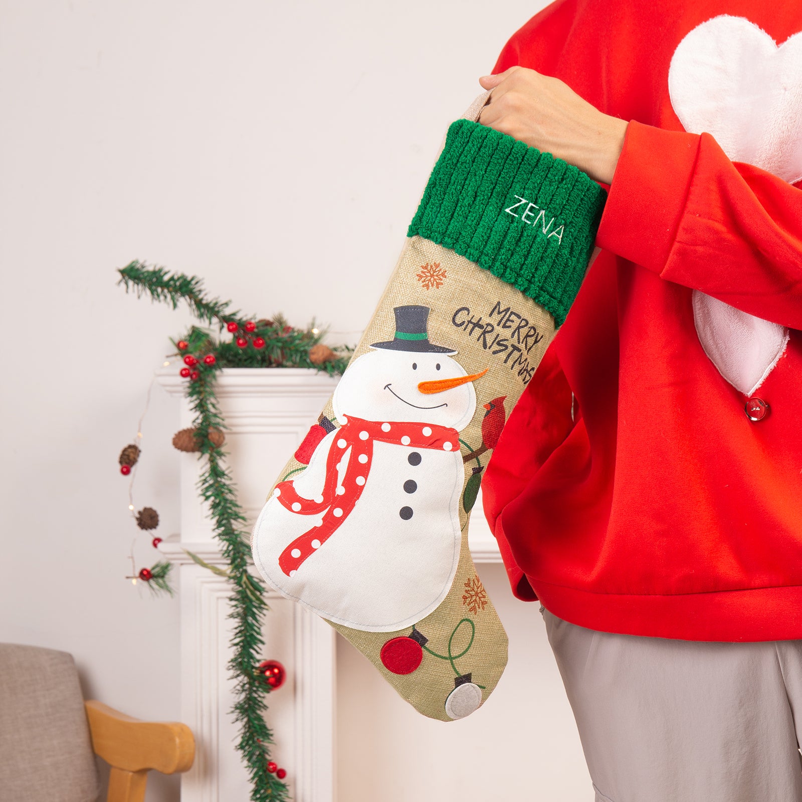 Personalised Name Christmas Stockings - handmade