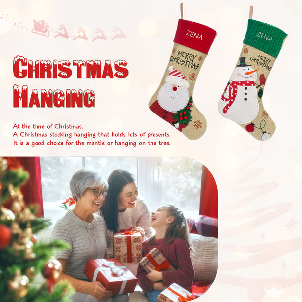 Personalised Name Christmas Stockings - handmade