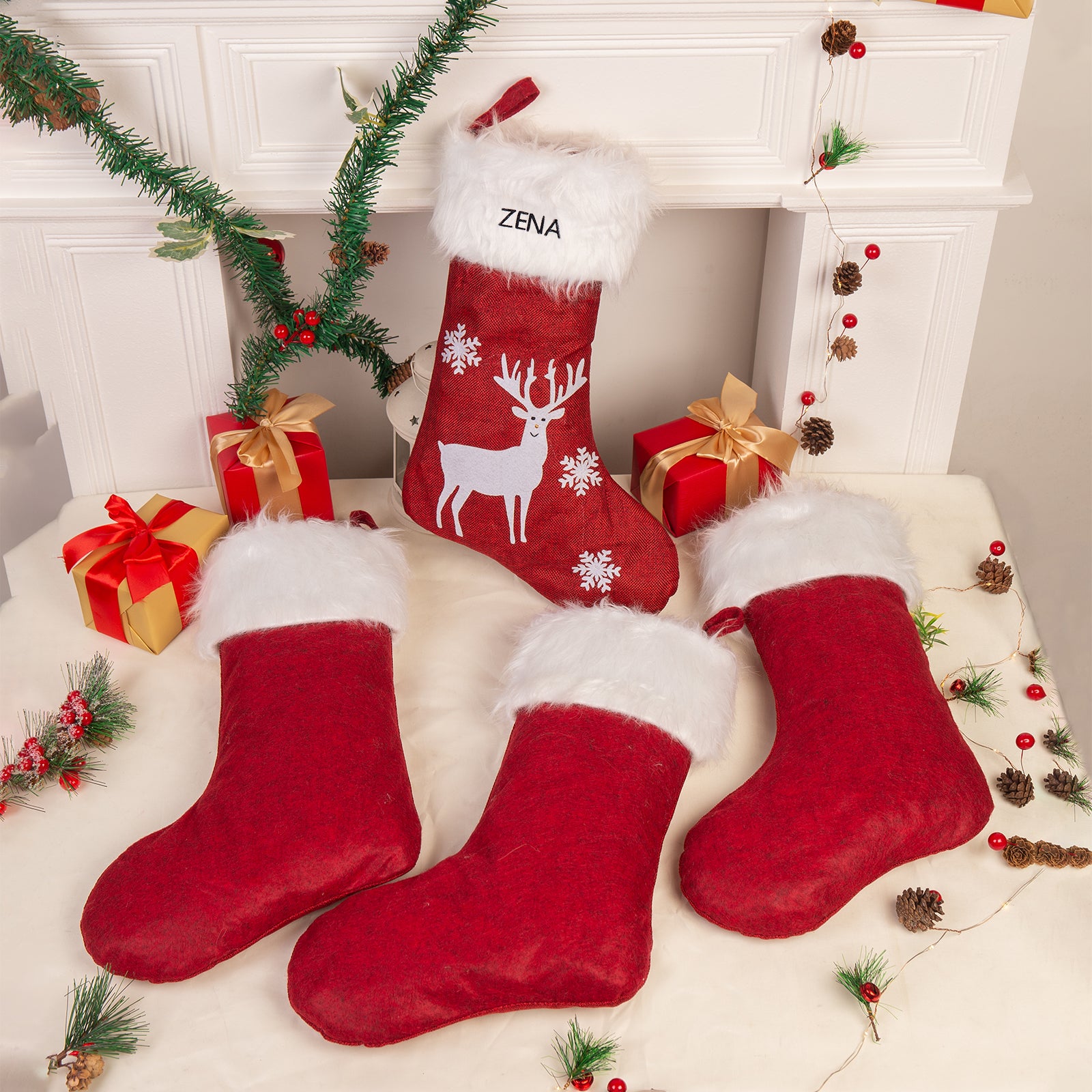 Custom Name Christmas Stockings - handmade