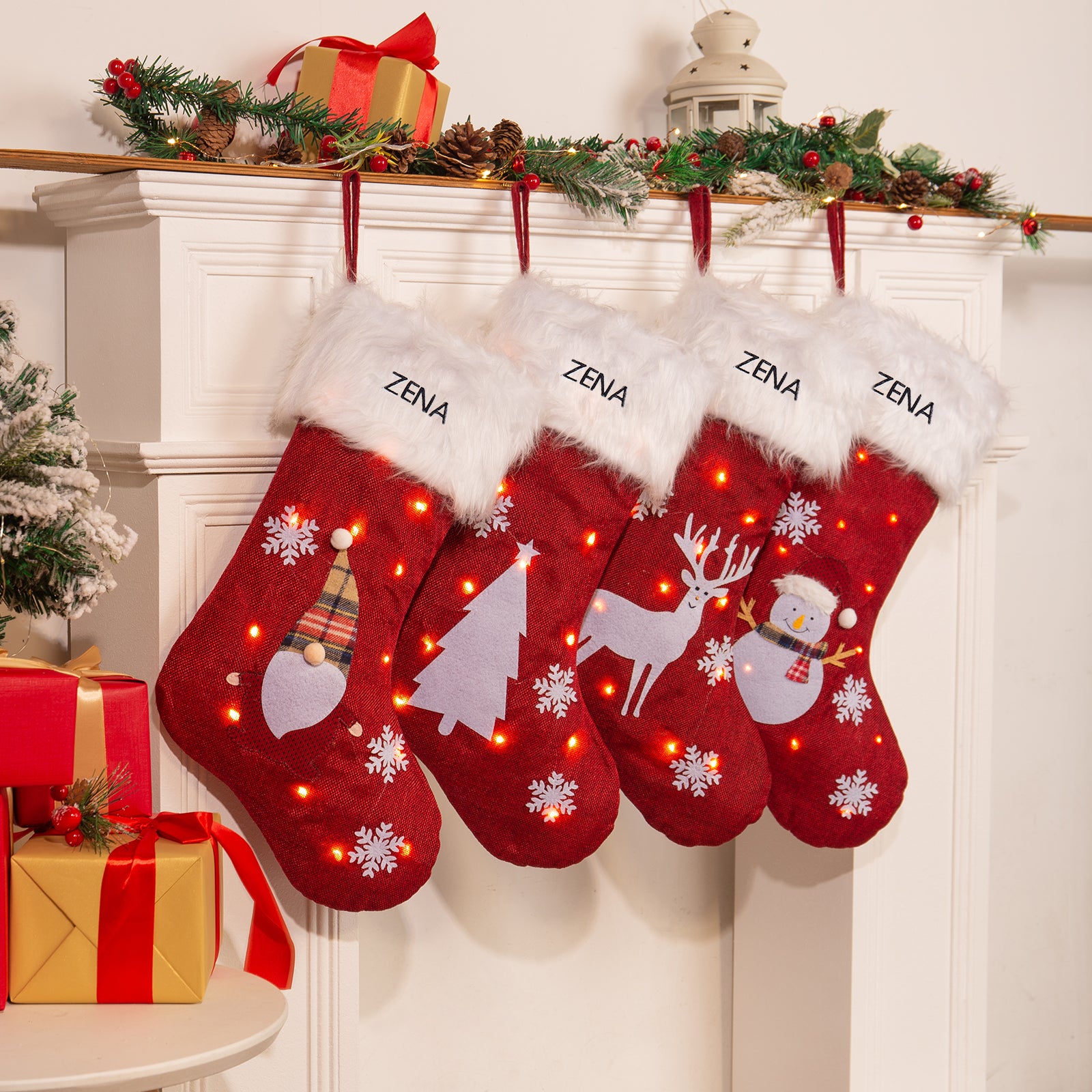 Custom Name Christmas Stockings - handmade