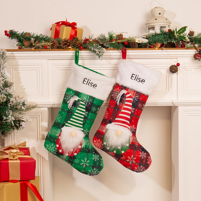 Custom Name Christmas Stockings - handmade