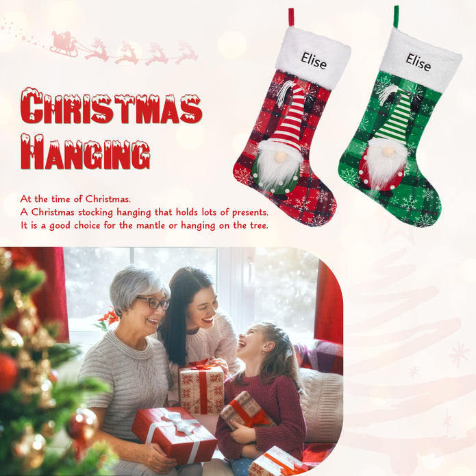 Custom Name Christmas Stockings - handmade