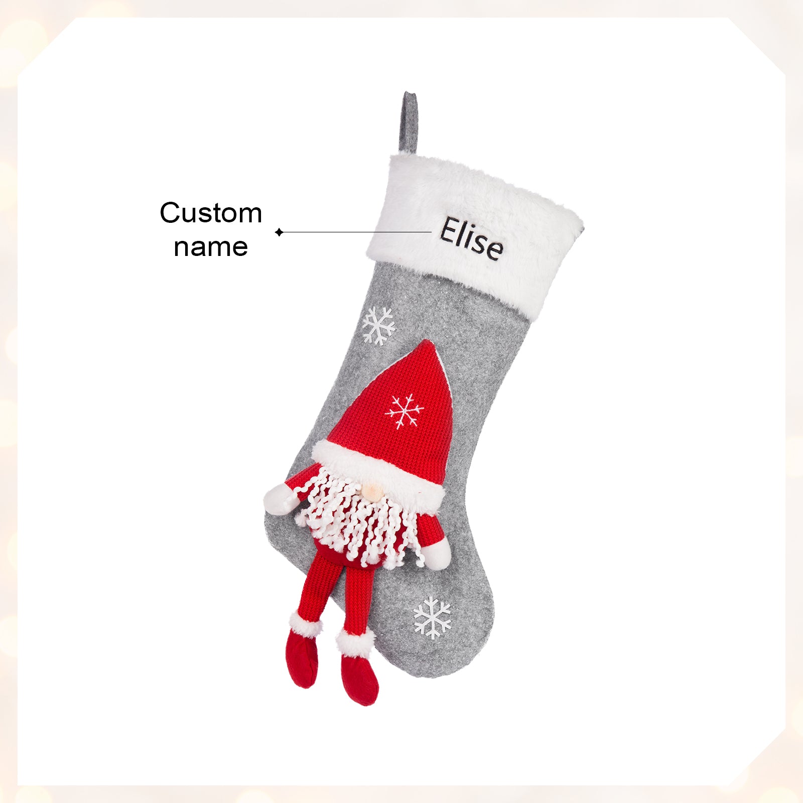 Custom Christmas Name Stockings - handmade