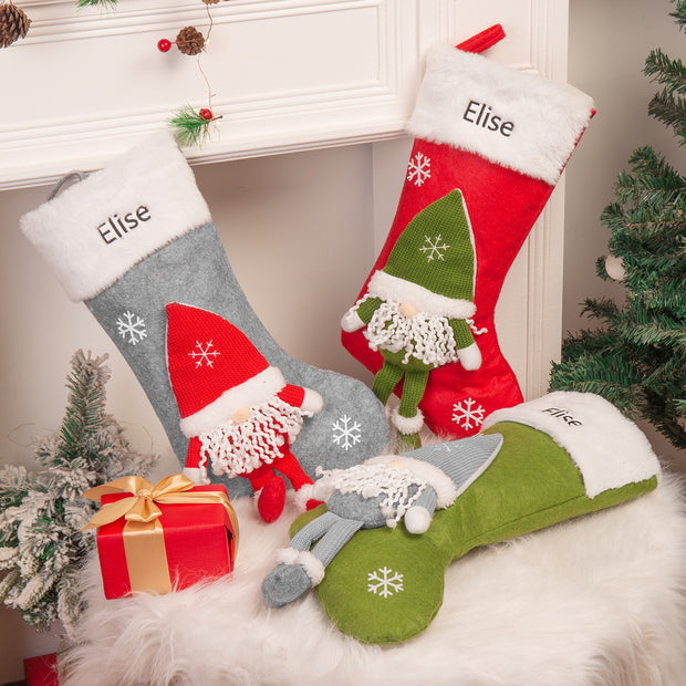 Custom Christmas Name Stockings - handmade