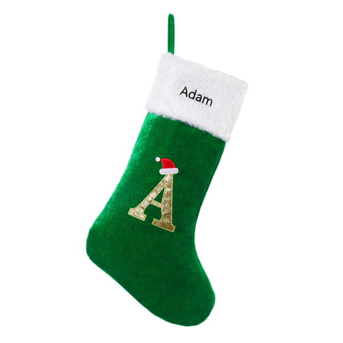Custom Name Christmas Socks - handmade