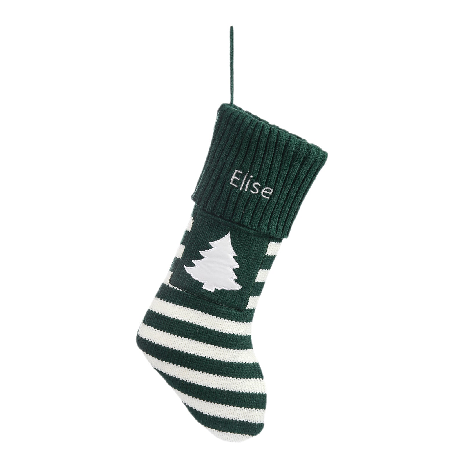 Personalised Snowflake Tree Christmas Socks - handmade