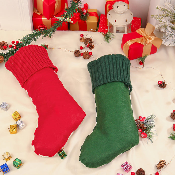 Personalised Snowflake Tree Christmas Socks - handmade