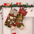 Personalised Snowman Elk Christmas Socks - handmade