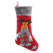Personalised Elk Snowman Christmas Socks - handmade