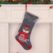 Personalised Elk Snowman Christmas Socks - handmade