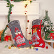 Personalised Elk Snowman Christmas Socks - handmade