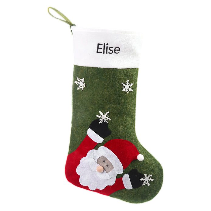 Custom Snowman Elk Christmas Socks - handmade