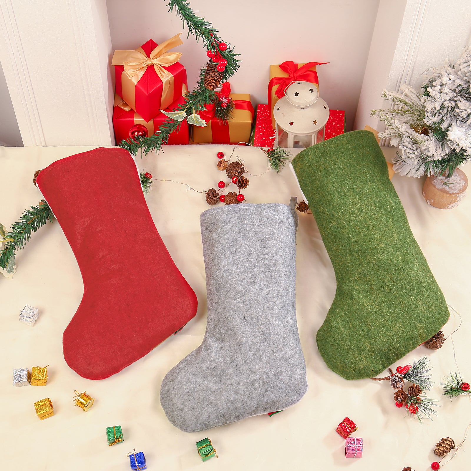 Custom Snowman Elk Christmas Socks - handmade