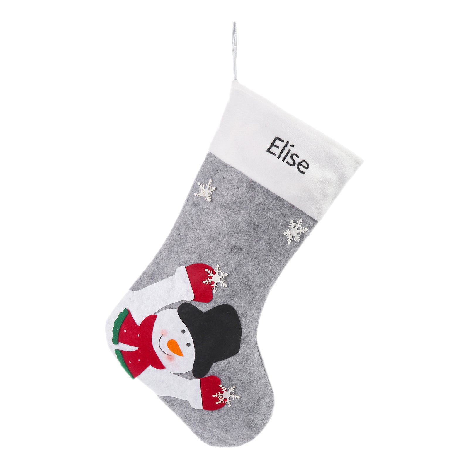 Custom Snowman Elk Christmas Socks - handmade
