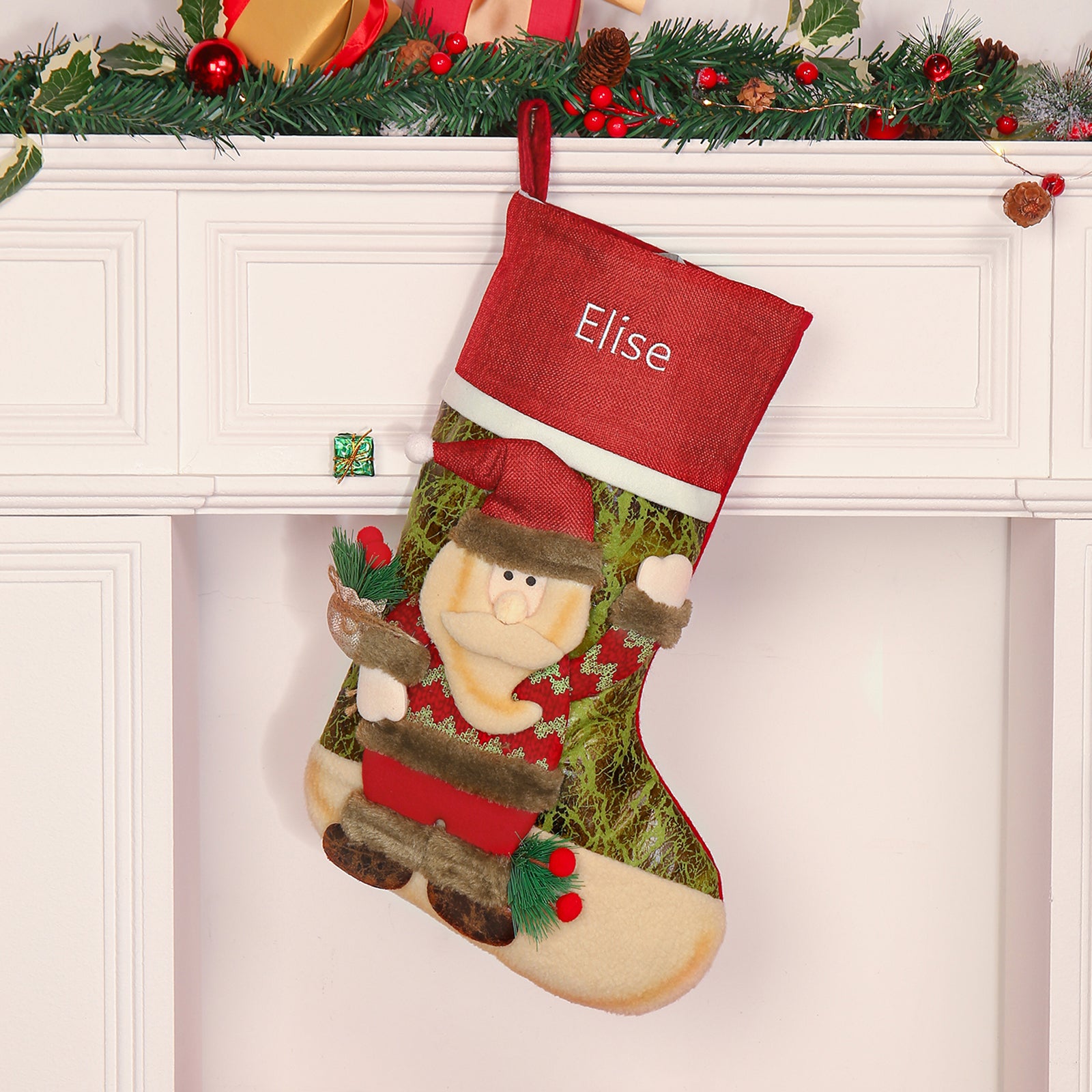 Personalised Snowman Christmas Socks - handmade