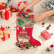 Custom Snowman Elk Christmas Socks - handmade