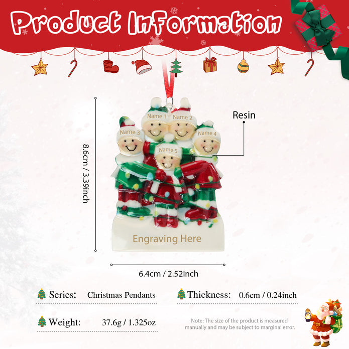 Personalised Christmas Gift Pendants - handmade