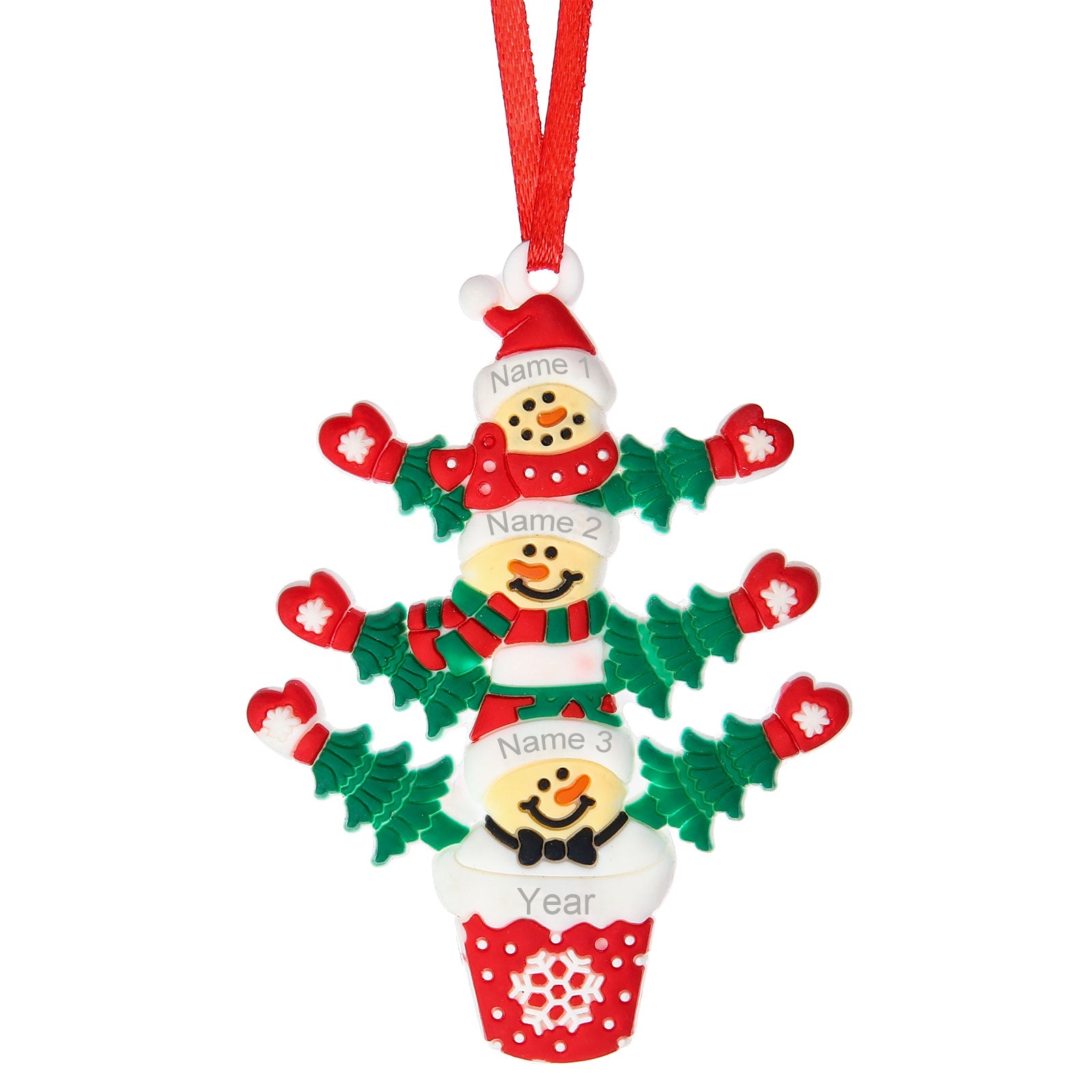 Personalised Christmas Name Pendants - handmade