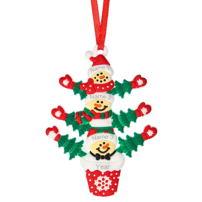 Personalised Christmas Name Pendants - handmade