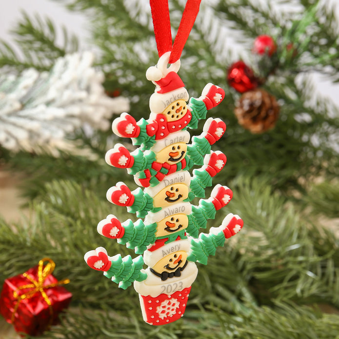 Personalised Christmas Name Pendants - handmade