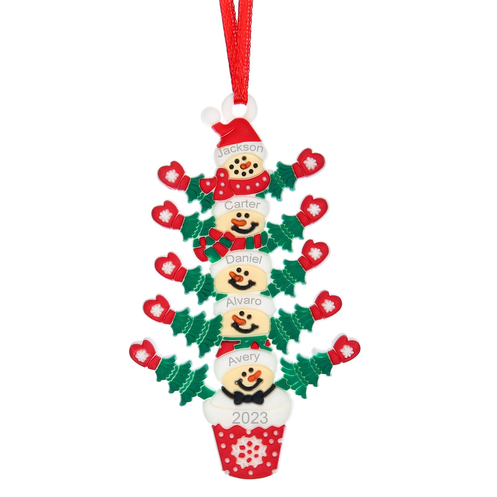 Personalised Christmas Name Pendants - handmade