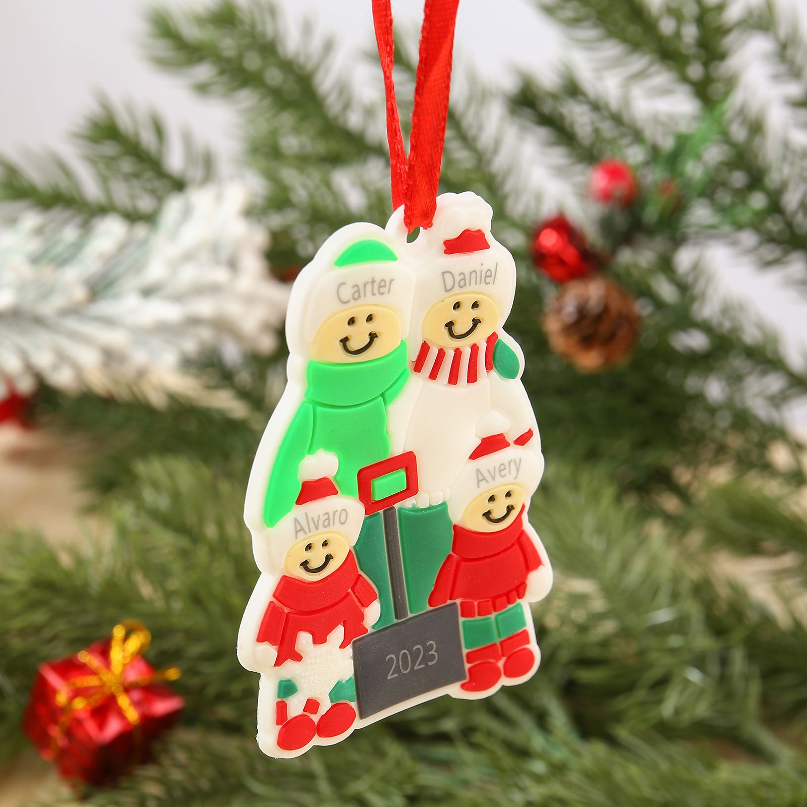 Personalised Christmas Name Pendants - handmade