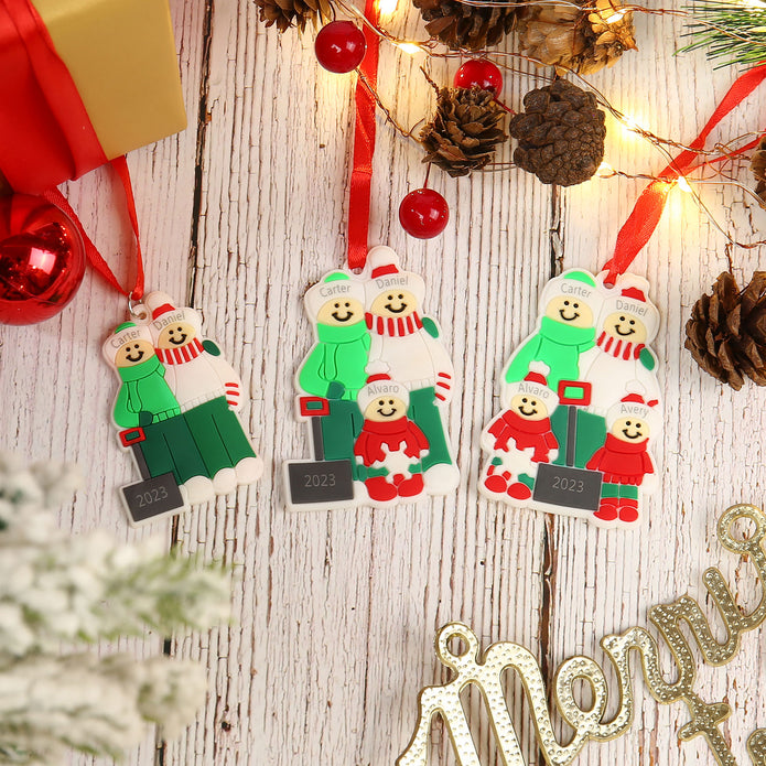 Personalised Christmas Name Pendants - handmade