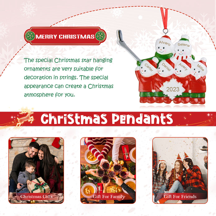 Personalised Christmas Photo Pendants - handmade
