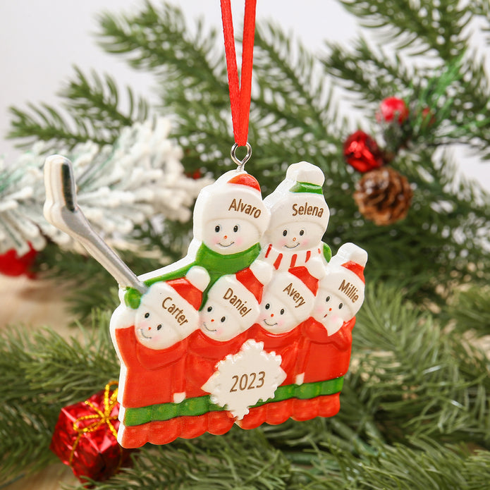 Personalised Christmas Photo Pendants - handmade