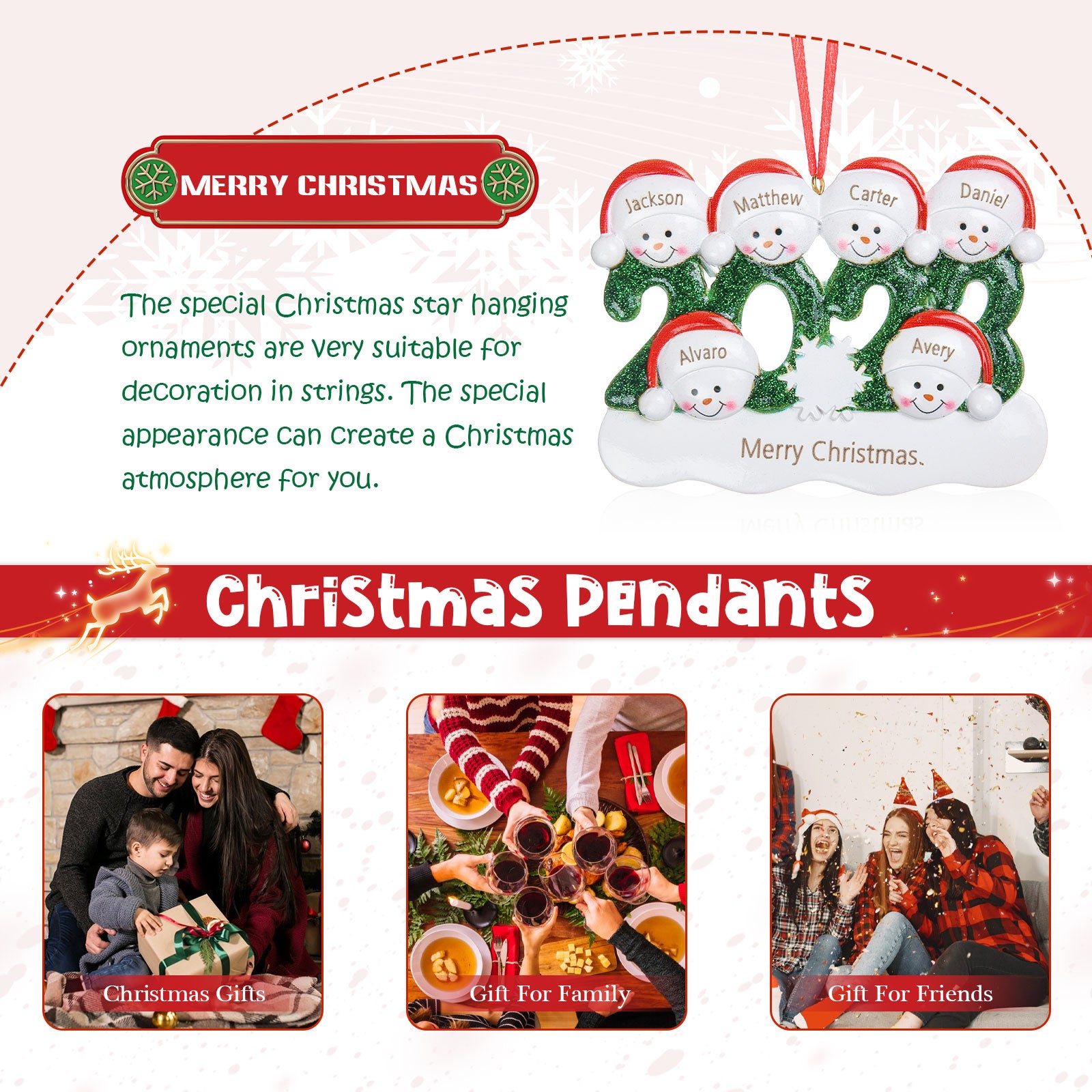 Personalised Christmas Ornament - handmade