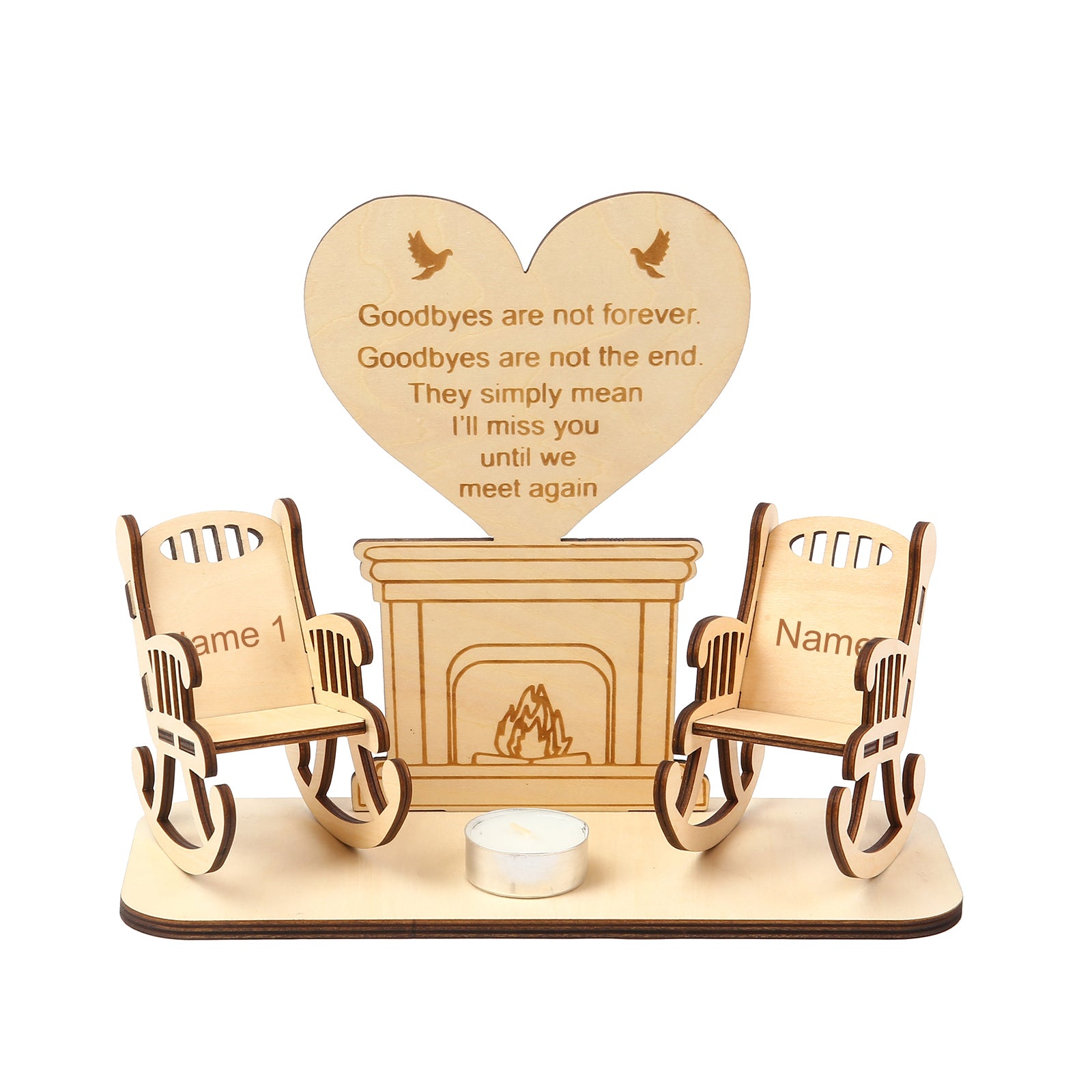 Personalised Heart-Shaped Ornaments - handmade