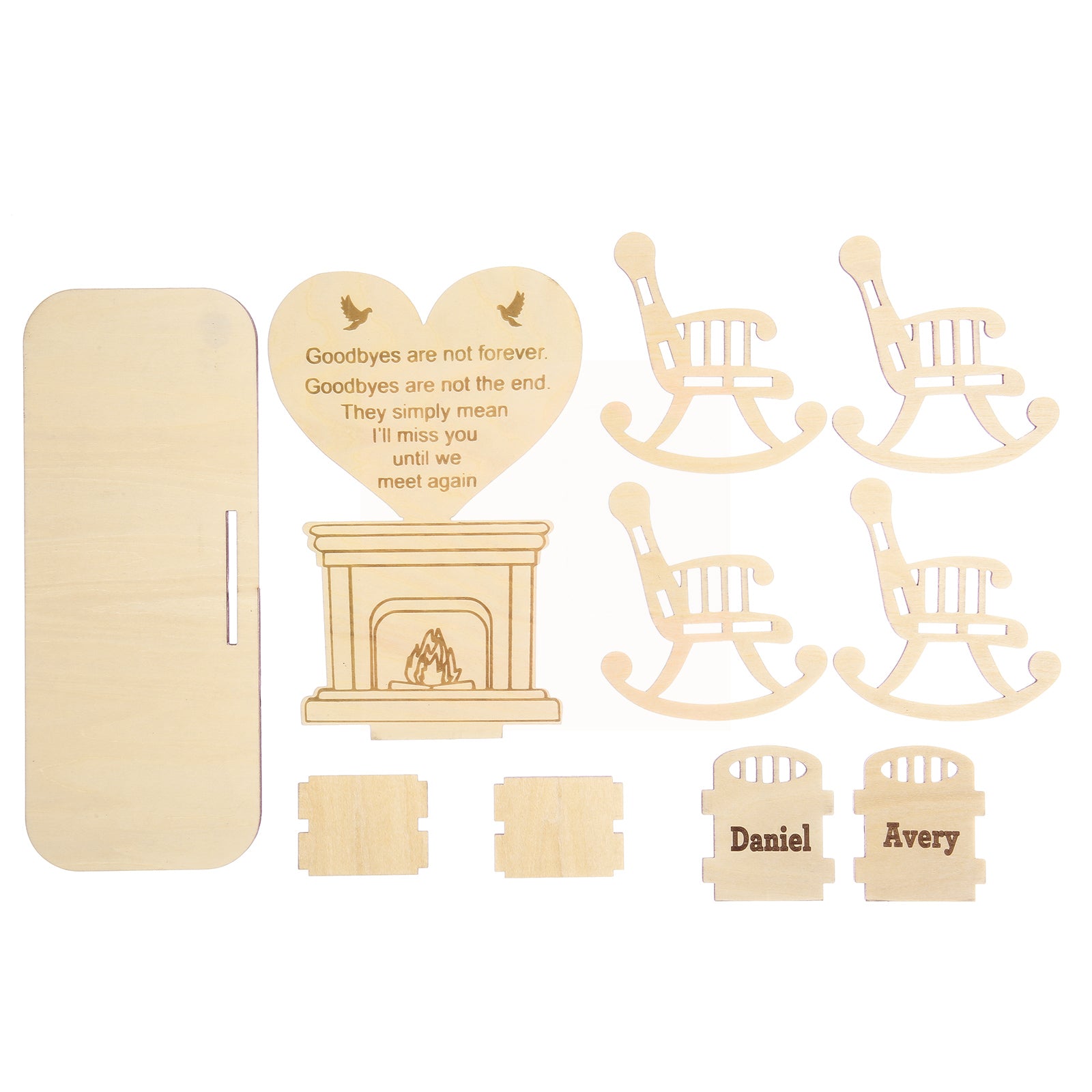 Personalised Heart-Shaped Ornaments - handmade