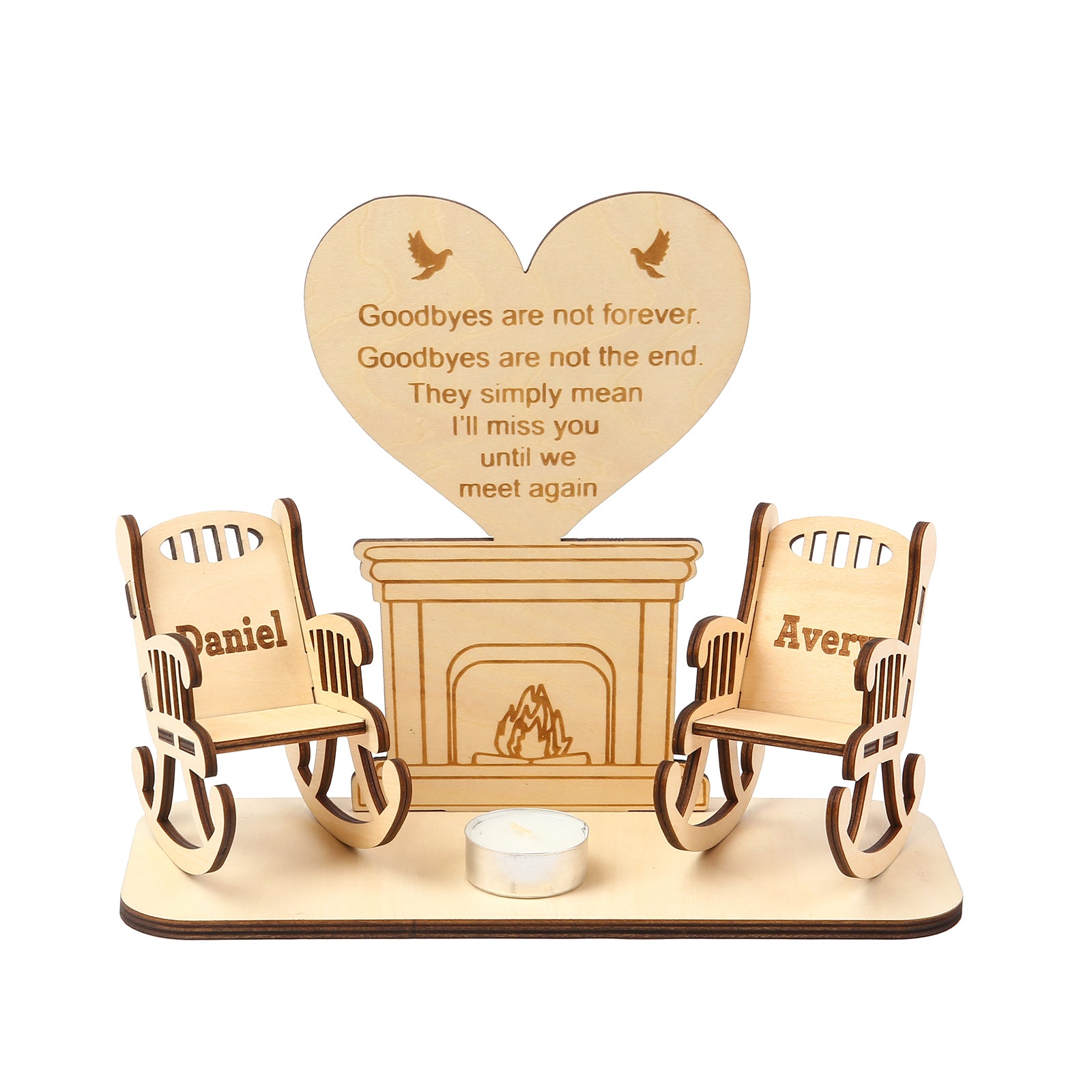 Personalised Heart-Shaped Ornaments - handmade