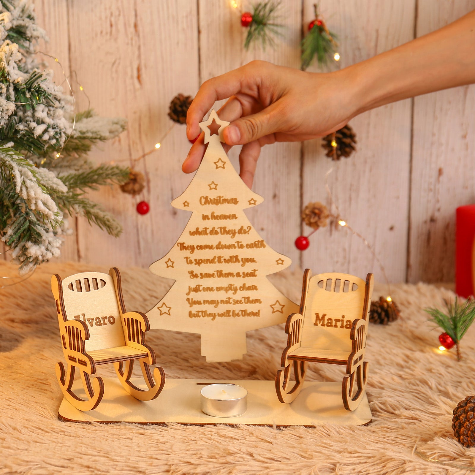 Personalised Christmas Tree Ornaments - handmade
