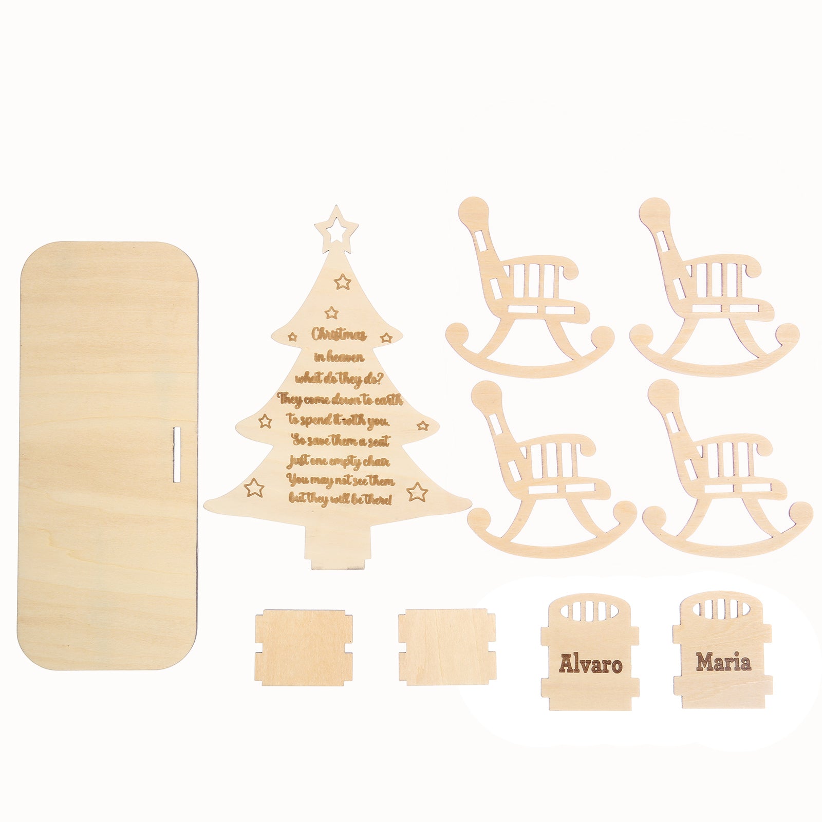 Personalised Christmas Tree Ornaments - handmade