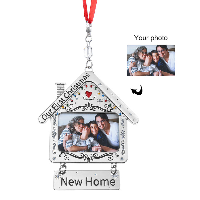 Personalised Christmas Photo Ornaments - handmade