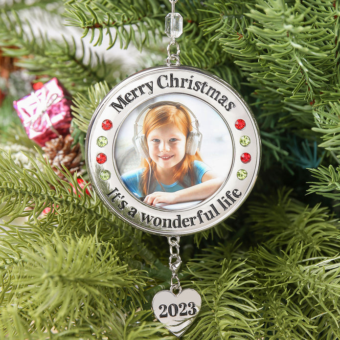 Personalised Christmas Photo Ornaments - handmade