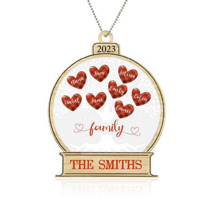 Personalised Acrylic Christmas Ornament - handmade