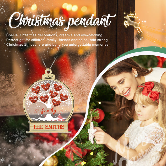 Personalised Acrylic Christmas Ornament - handmade