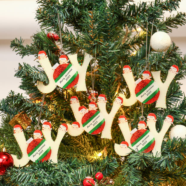 Personalised Acrylic Christmas Ornament - handmade