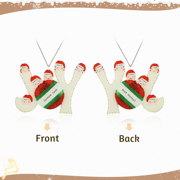 Personalised Acrylic Christmas Ornament - handmade