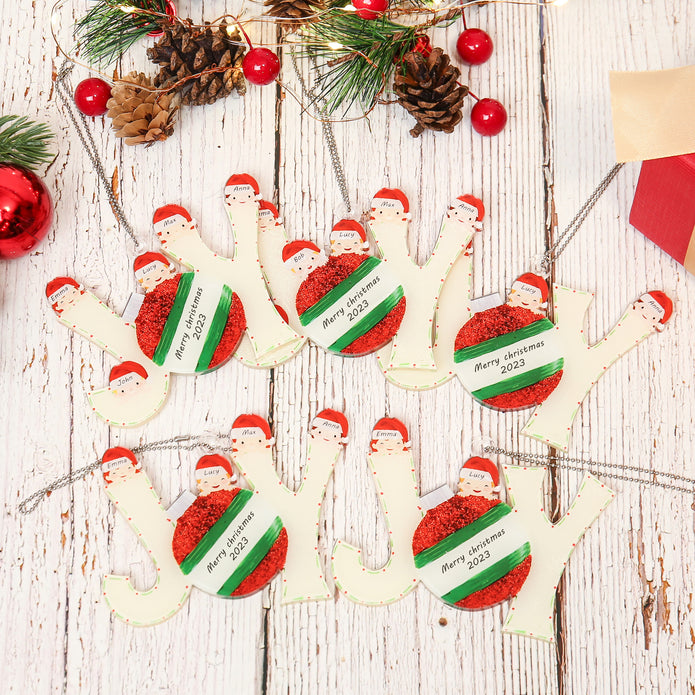 Personalised Acrylic Christmas Ornament - handmade