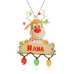 Personalised Deer Acrylic Christmas Ornament - handmade